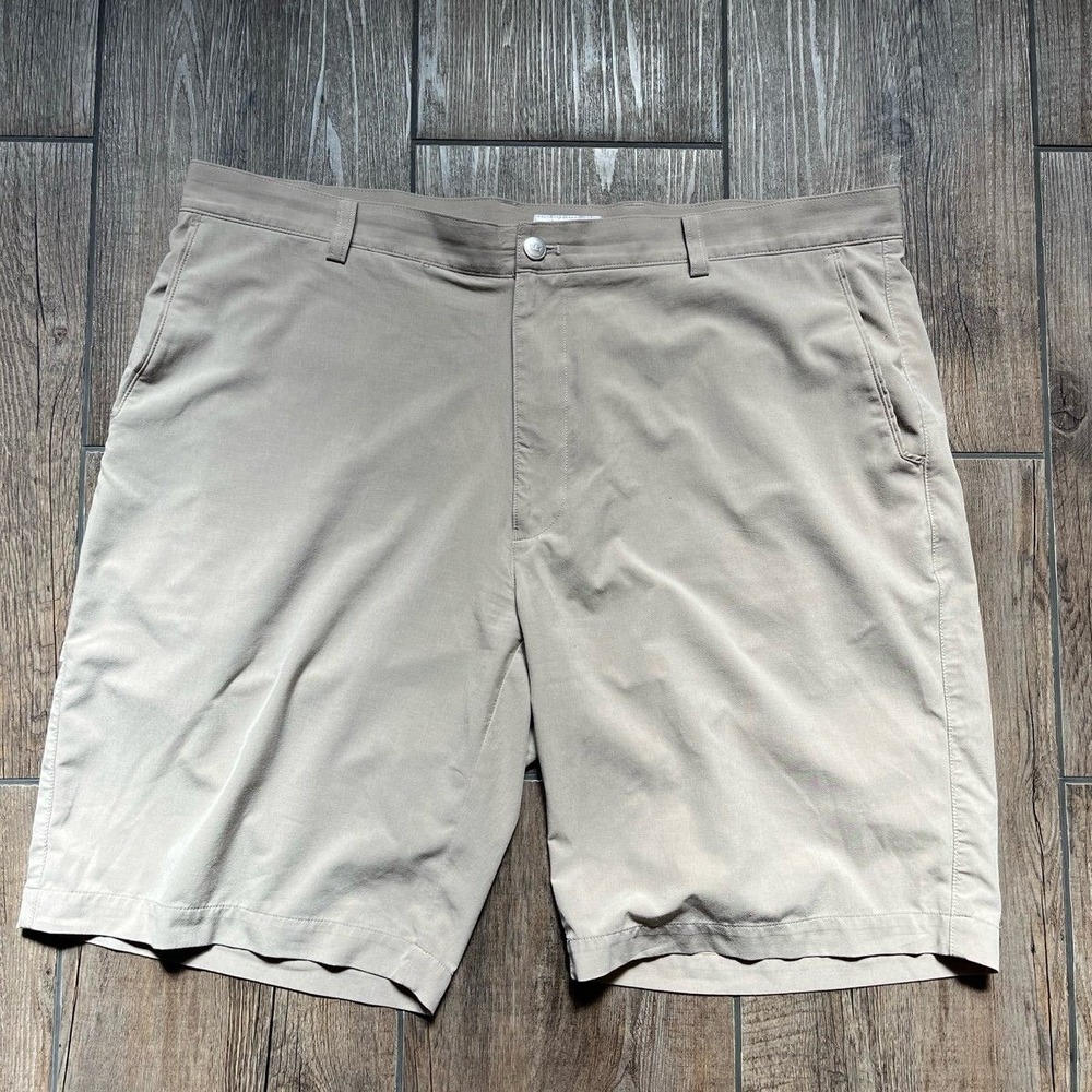 Peter Millar Performance Khaki Lightweight Chino Shorts‎ Men's Size 40